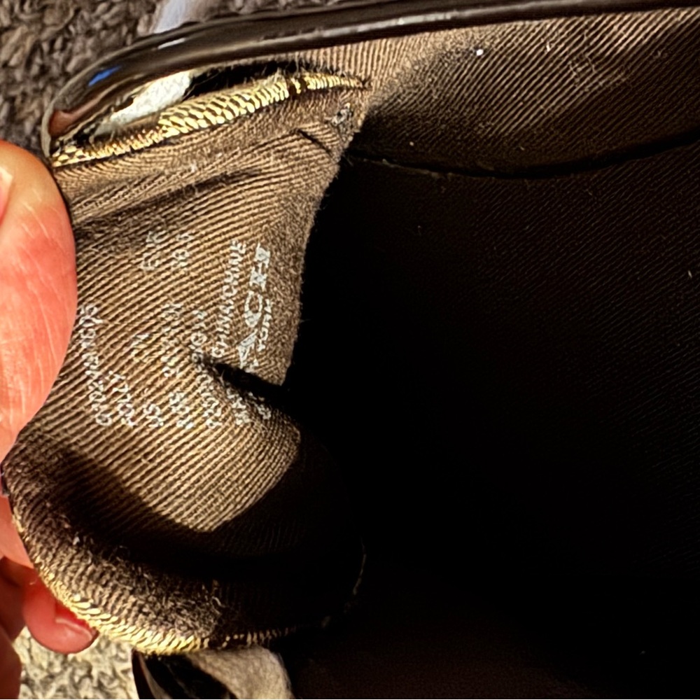 Coach Women's FOLLY classic Tan and Black Signature Sneakers - Picture 12 of 14